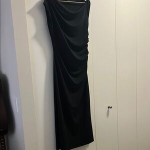 Abercrombie Elegant Black Draped Dress